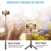 Goigrn Palo Selfie Tripode con Bluetooth y Control Remoto, 3 en 1 Mini Tripode para Movil Compuesto Aluminio y Extensible Compatible with iPhone 13 Pro Max/13 Pro/13/12 /11, Samsung Galaxy S21 Ultra