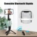 Goigrn Palo Selfie Tripode, Mini Tripode para Movil, Compacto y Ultraligero Extensible Selfie Stick Bluetooth con Control Remoto Compatible con iPhone 13 Pro Max/13 Pro/13/12 /11, Samsung -4.5"-7.5"