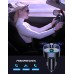 Goigrn Bluetooth FM Transmitter, Bluetooth 5.0 Adapter Auto Radio Transmitter Freisprecheinrichtung mit Dual USB Anschlüsse und Blauem Umgebungslicht, LED Display, Unterstützt TF Karte & USB-Stick