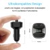 Goigrn Bluetooth FM Transmitter, Bluetooth 5.0 Adapter Auto Radio Transmitter Freisprecheinrichtung mit Dual USB Anschlüsse und Blauem Umgebungslicht, LED Display, Unterstützt TF Karte & USB-Stick