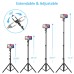 Goigrn Handy Stativ mit Bluetooth-Fernauslöser, 133cm Erweiterbares Selfie Stick Stativ, 360° Drehbares Kamera Stativ Kompatibel mit iPhone 13 Pro Max/12/11/8 Plus, Samsung S22 Ultra usw, Sportkamera